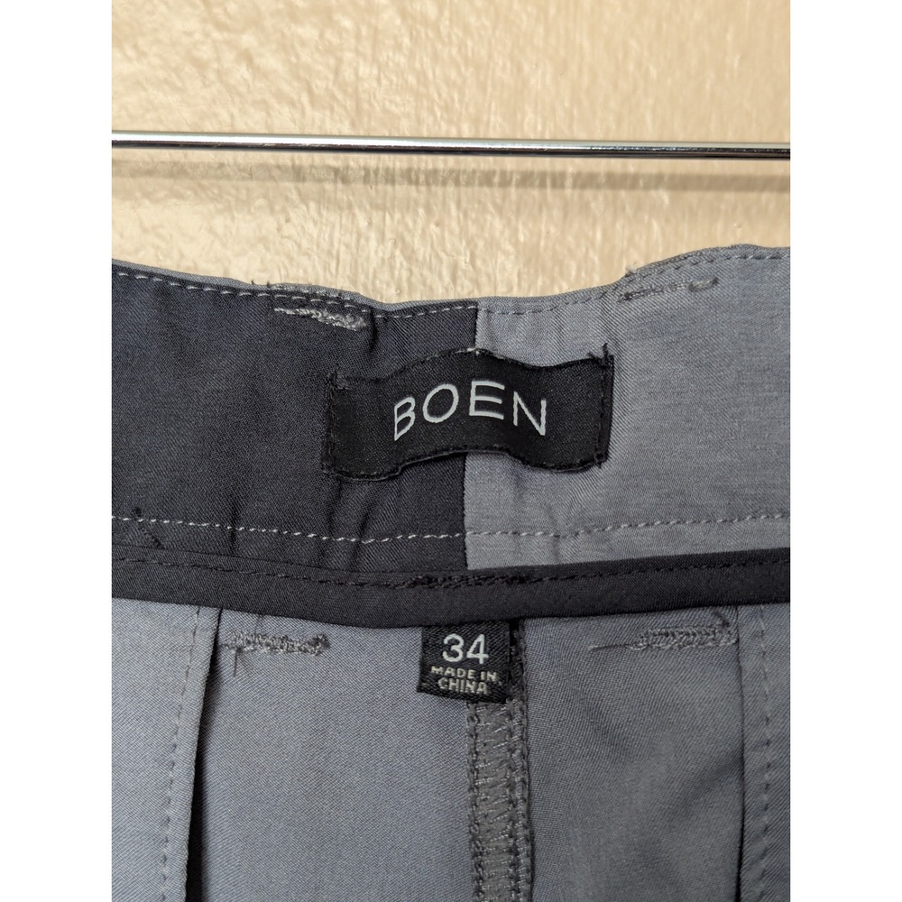 BOEN Performance Golf Pants Mens 34 Gray Gorpcore‎ Tech Chino Trousers - Picture 4 of 13